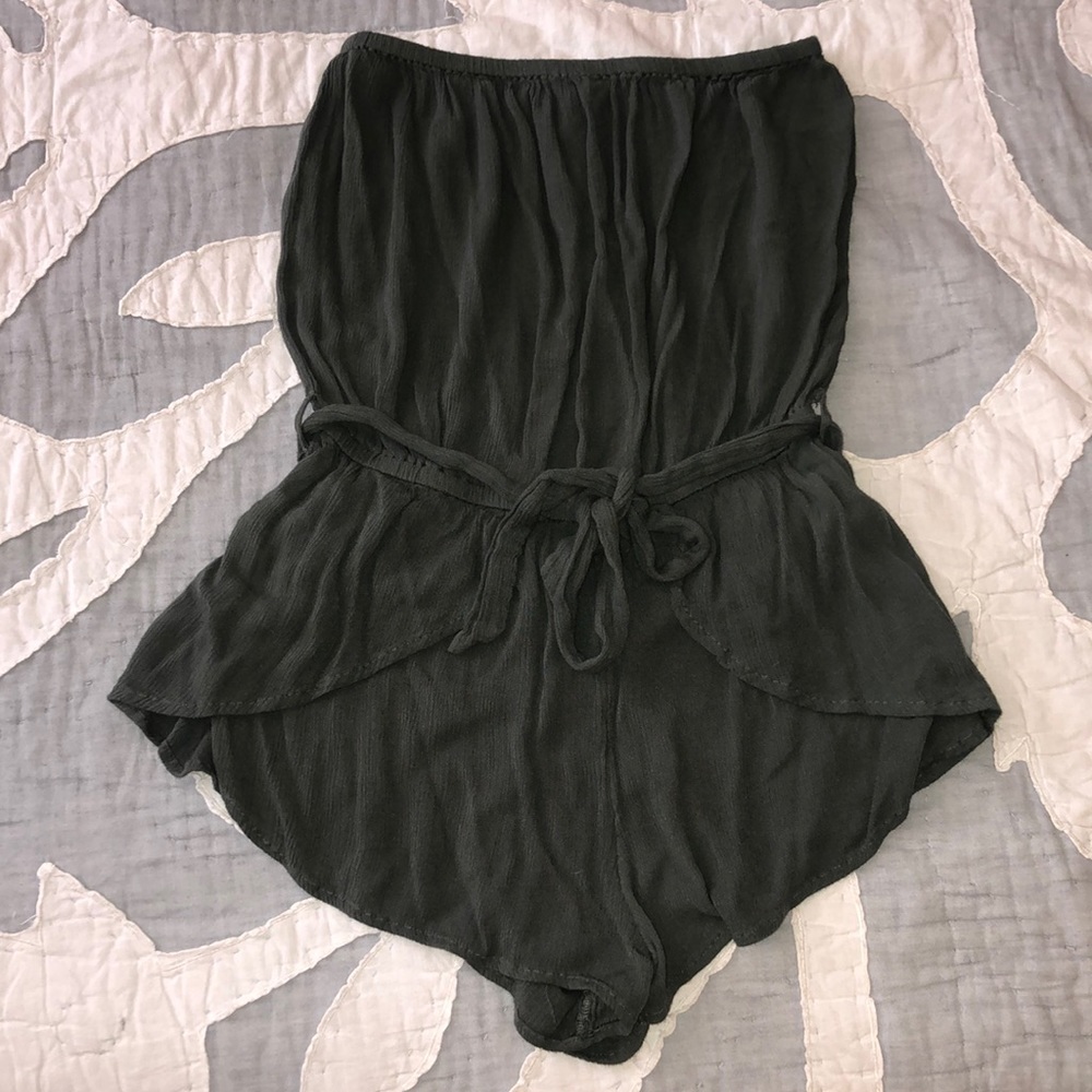Olive green romper